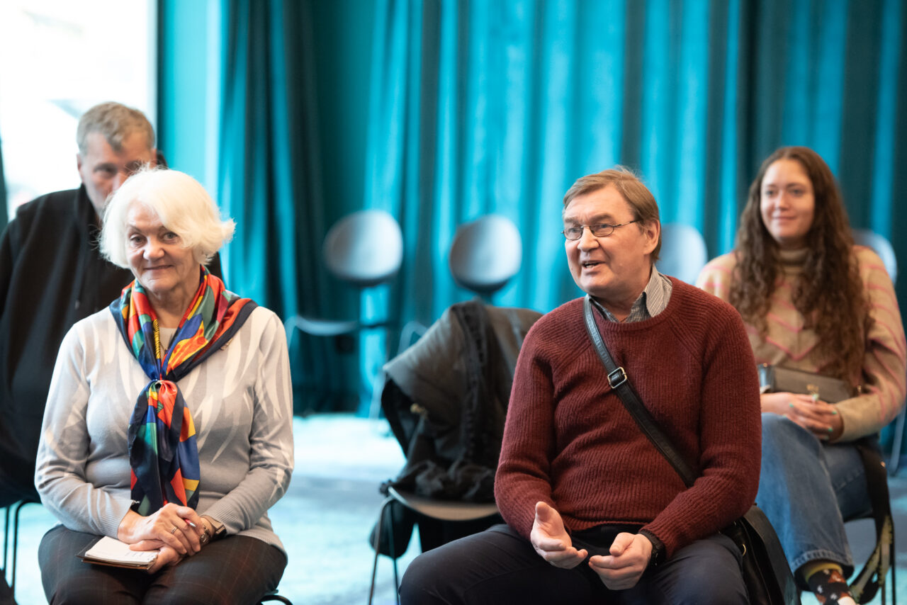 Saulius Pikšrys (dešinėje) „Gyvenu Kaune“ klubo renginyje / R. Vilkelio nuotr.